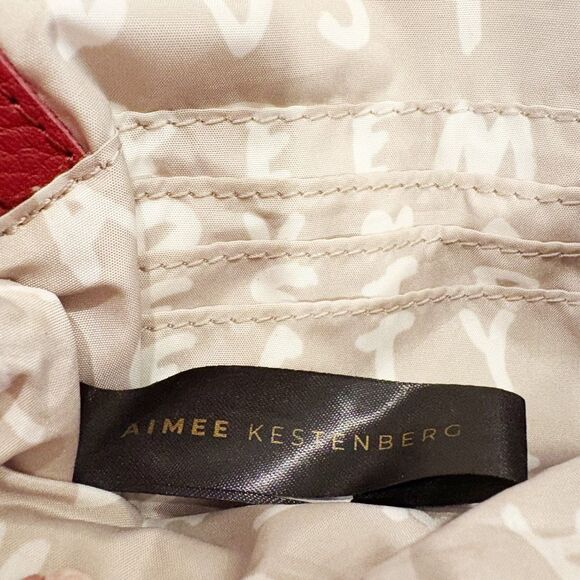 Aimee Kestenberg Leather Crossbody Handbag Burgundy - Picture 9 of 9